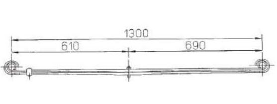 BENZ Type 6023200202 Leaf Spring