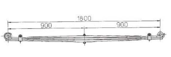 BENZ Type 6203200302 Leaf Spring