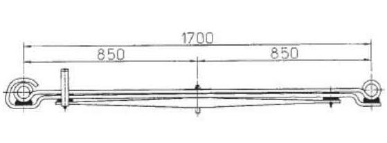 BENZ Type 6753202906 Leaf Spring