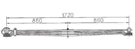 BENZ Type 6753205502 Leaf Spring