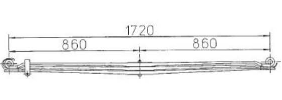 BENZ Type 6173200602 Leaf Spring