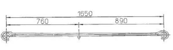 BENZ Type 6533200302 Leaf Spring