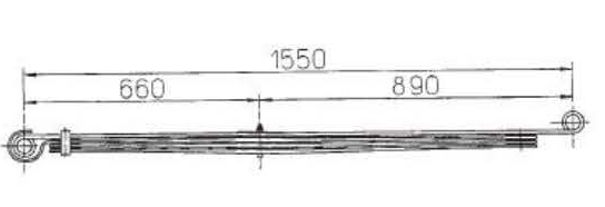 BENZ Type 6703200902 Leaf Spring