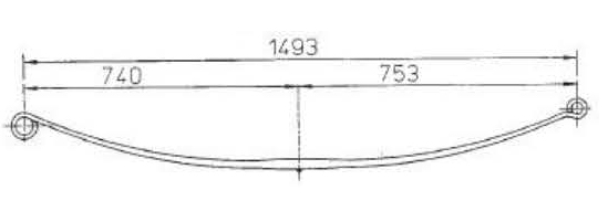 BENZ Type 9033200506 Leaf Spring