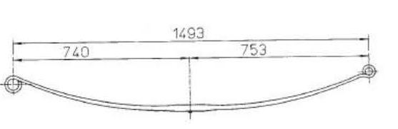 BENZ Type 9013201706 Leaf Spring