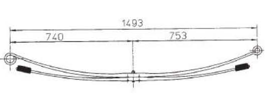 BENZ Type 9033200706 Leaf Spring