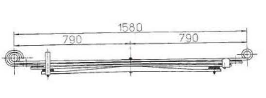 BENZ Type 6693200506 Leaf Spring