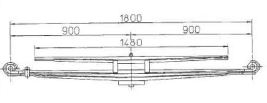 BENZ Type 6213200008 Leaf Spring