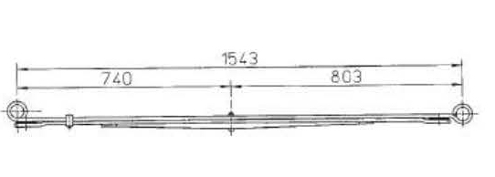 BENZ Type 6013203906 Leaf Spring