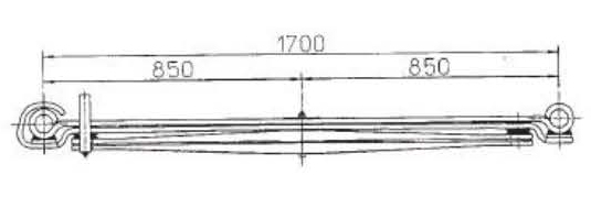 BENZ Type 6753203906 Leaf Spring