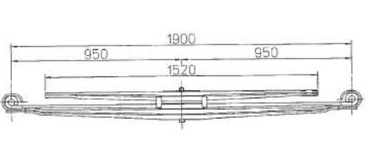 BENZ Type 3893200908 Leaf Spring