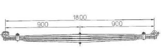 BENZ Type 6203200002 Leaf Spring