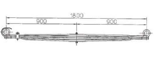 BENZ Type 6553203402 Leaf Spring