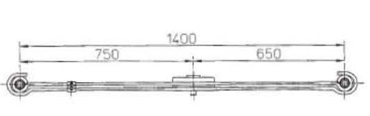 BENZ Type 6543200102 Leaf Spring