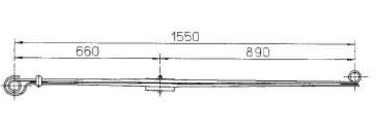 BENZ Type 6683200502 Leaf Spring