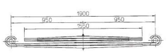 BENZ Type 6523201008 Leaf Spring