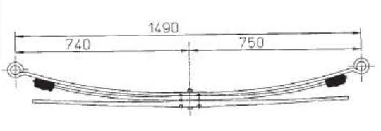 BENZ Type 9043200606 Leaf Spring