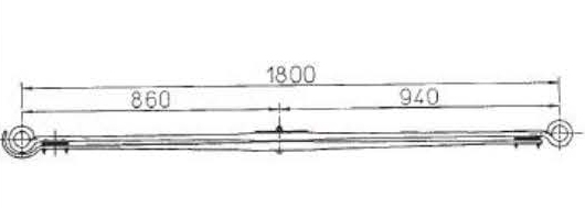 BENZ Type 9743202002 Leaf Spring