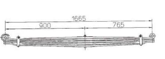 BENZ Type 6233200102 Leaf Spring