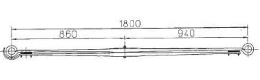 BENZ Type 9743202602 Leaf Spring