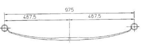 BENZ Type 6208910051 Leaf Spring