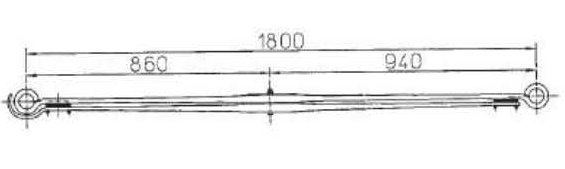 BENZ Type 9723200202 Leaf Spring