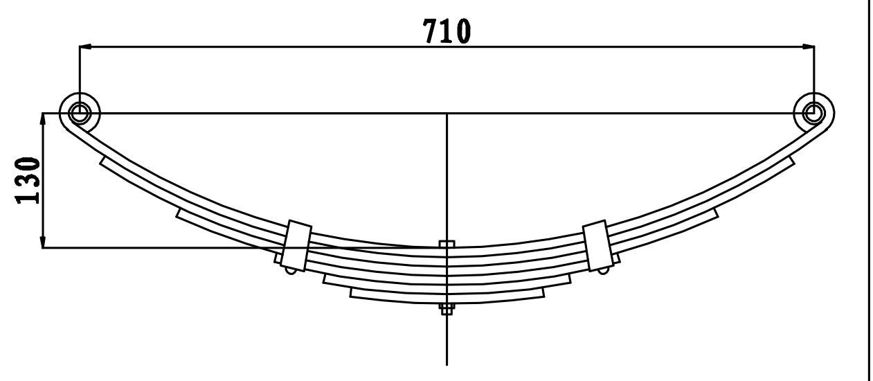 5 Leaf Eye To Eye Leaf Spring