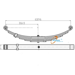 Small Leaf Spring 45*8-6