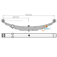 Double Eye Small Leaf Spring