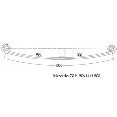 Mercedes 70-F Leaf Spring