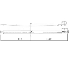 Single eye MB actros M800 joose leaf spring