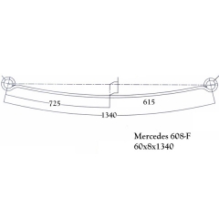 Trailer Mercedes 608-F Leaf Spring