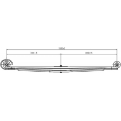 Manufacture Benz 9493200302 Leaf Spring