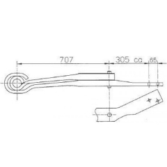 1376909 Scania Air Linker Leaf Spring