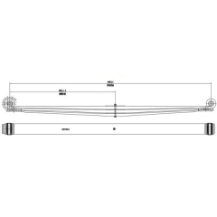 Volvo 257884 Leaf Spring