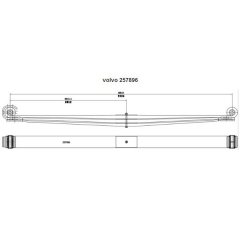 Volvo 257896 Leaf Spring