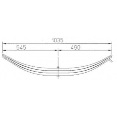 ROR Parabolic 21209755 Leaf Spring