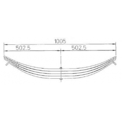 ROR Suspension parts 21211074 Leaf Spring