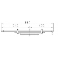 Conventional ROR Trailer 21019196 Leaf Spring