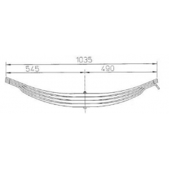 ROR Semi Trailer 21220880 Leaf Spring for Sale