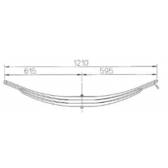 Parabolic Truck ROR 21221246 Leaf Spring