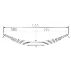 OEM ROR 21221247 Leaf Spring for Semi Trailer