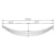 Manufacture 21217947 Leaf Spring for ROR