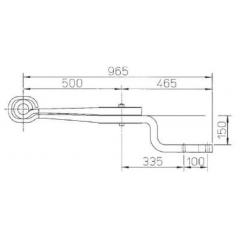 Manufacture 21223381 ROR Leaf Spring