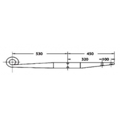 Truck ROR 21225354 Air Linker Leaf Spring