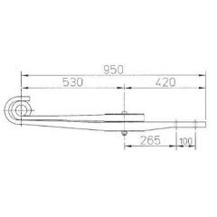 OEM NO. 21222118 Air Linker Leaf Spring