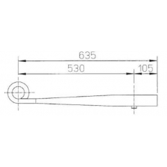 Steel 21222247 Mono Air Linker Leaf Spring