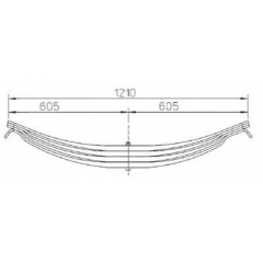 Manufacture 21221509 ROR Leaf Spring