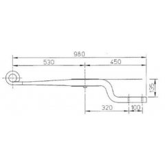 Suspension ROR 21224664 Air Linker Leaf Spring