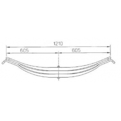 Steel 21225675 ROR Leaf Spring